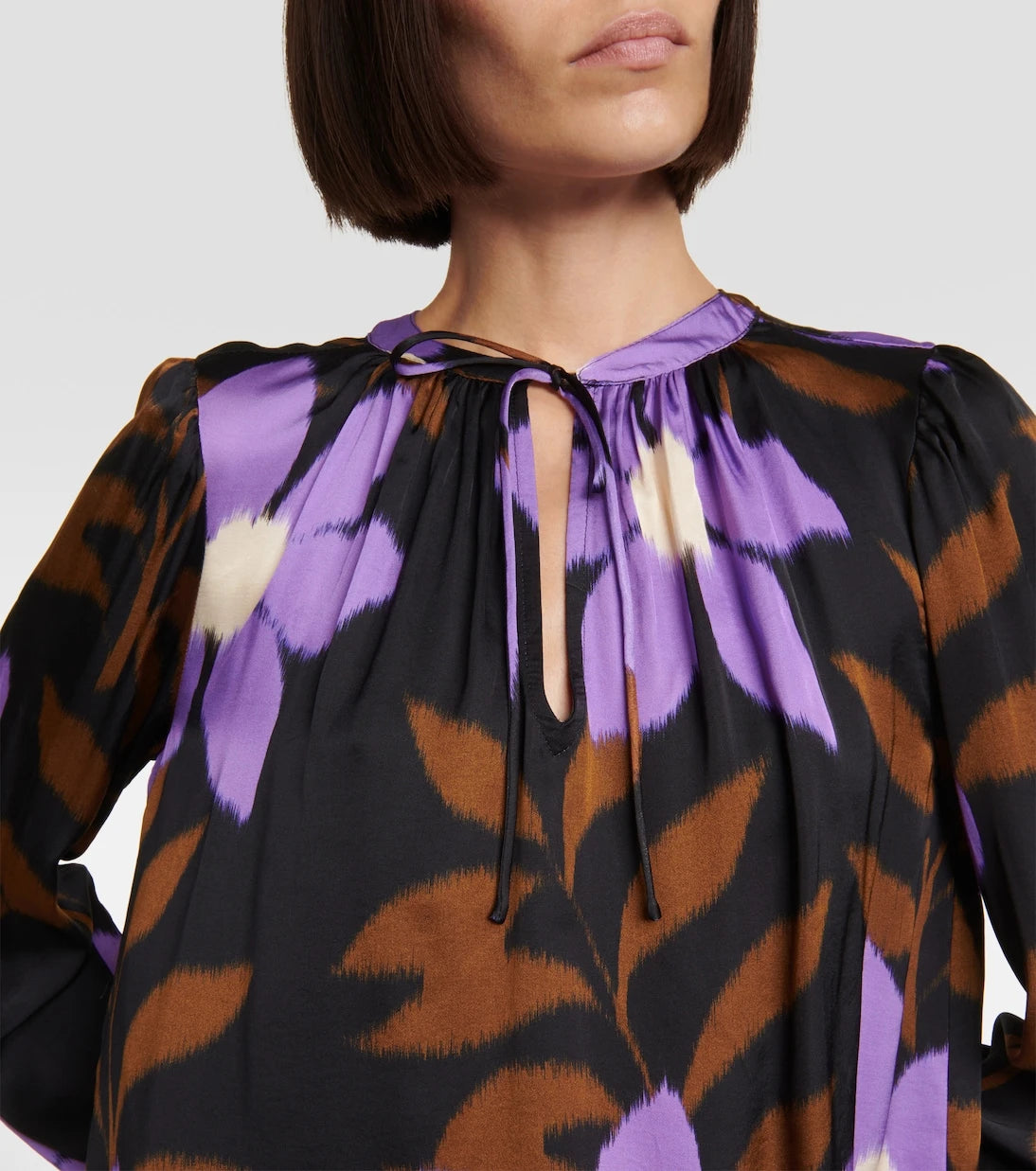 Velvet - Isa printed satin top