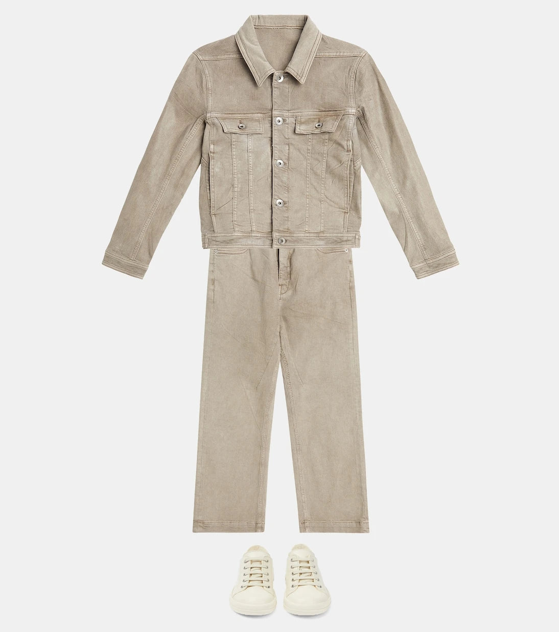 Rick Owens Kids - Strobe leather sneakers