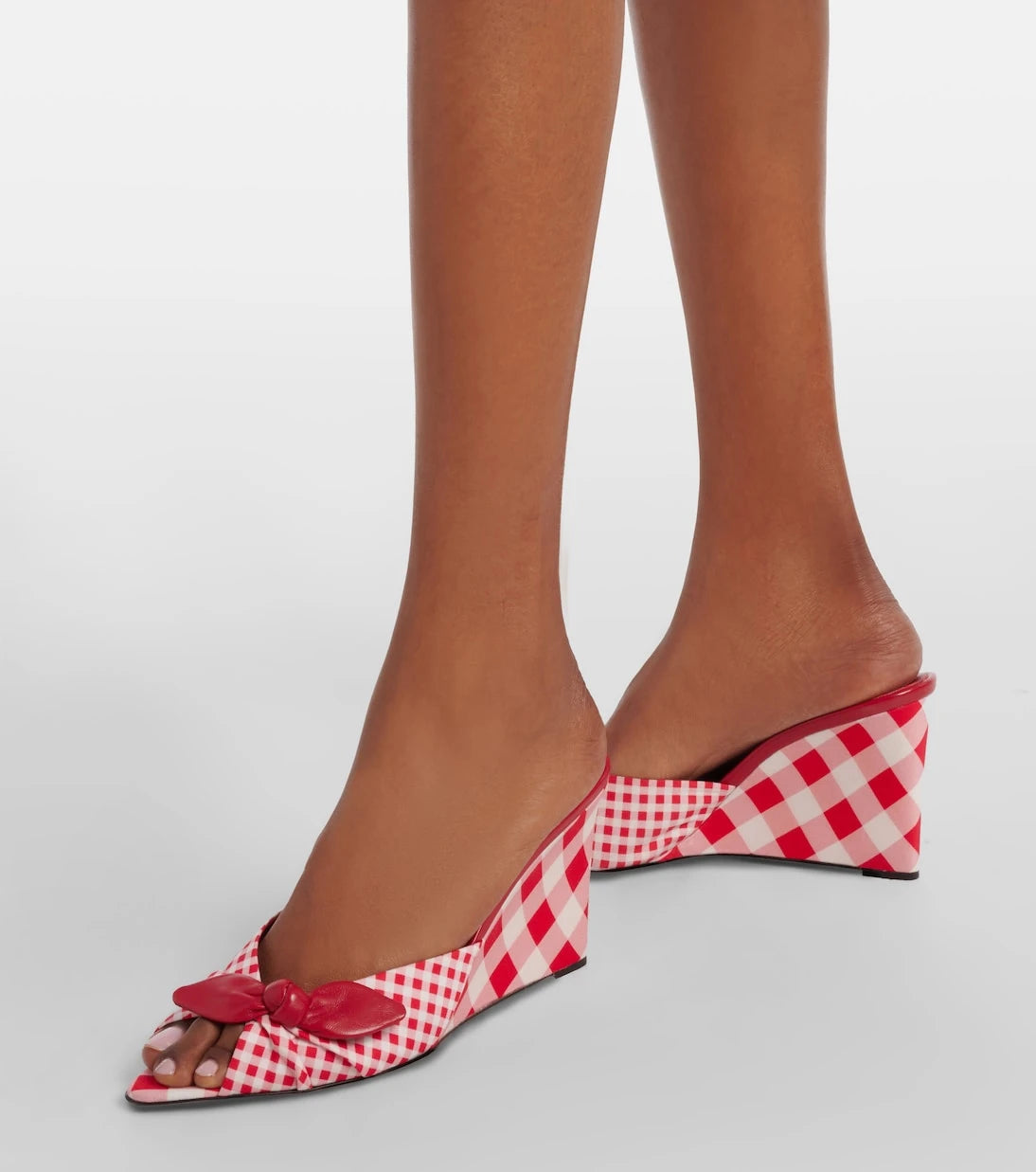 Jimmy Choo - Livi ekose dolgu topuk terlik