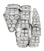 White Gold and Diamond Serpenti Viper Ring