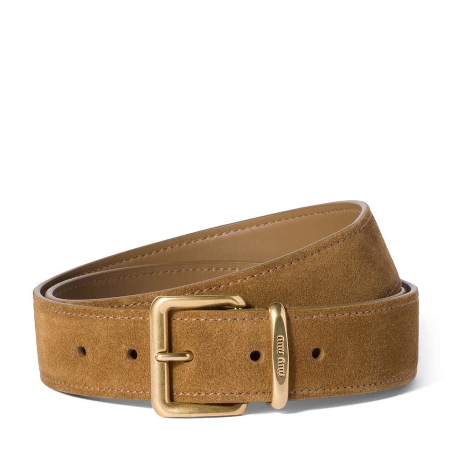 Green Suede Belt