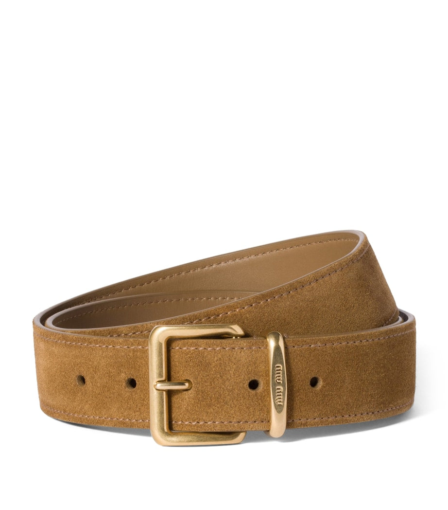 Green Suede Belt