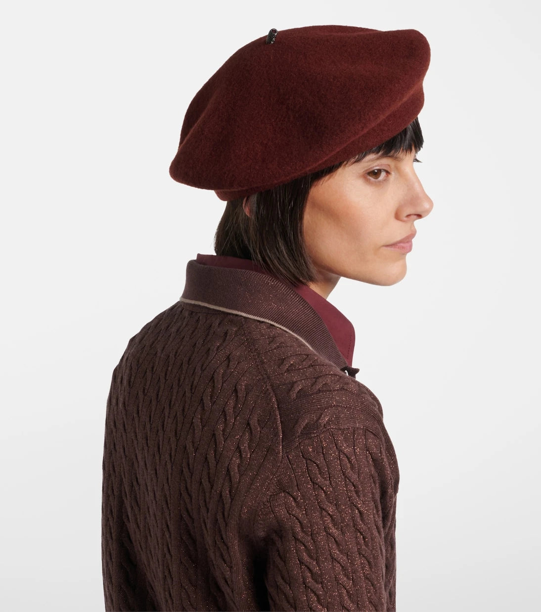 Brunello Cucinelli - Monili wool beret