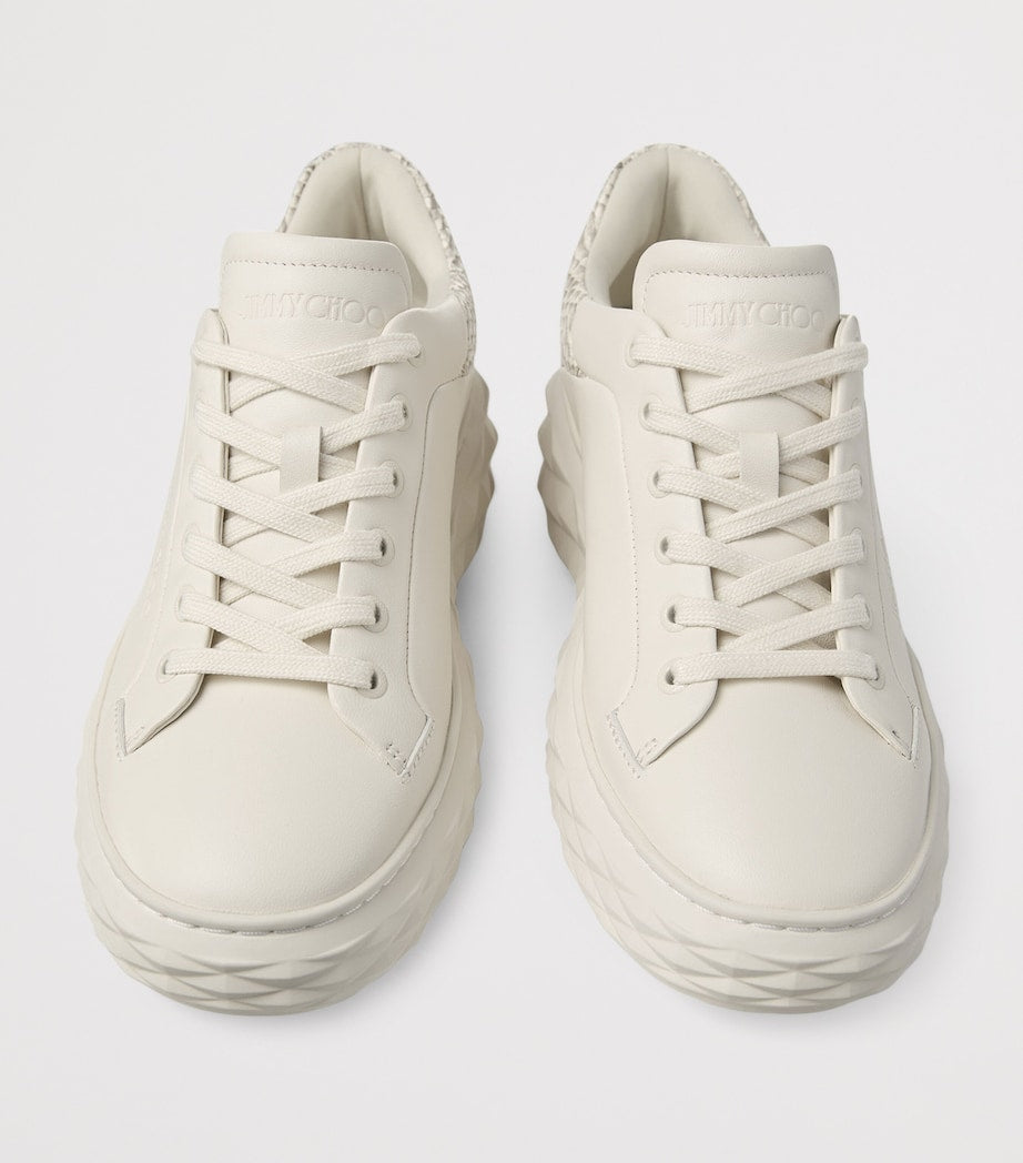 Ivory Diamond Maxi Leather Sneakers