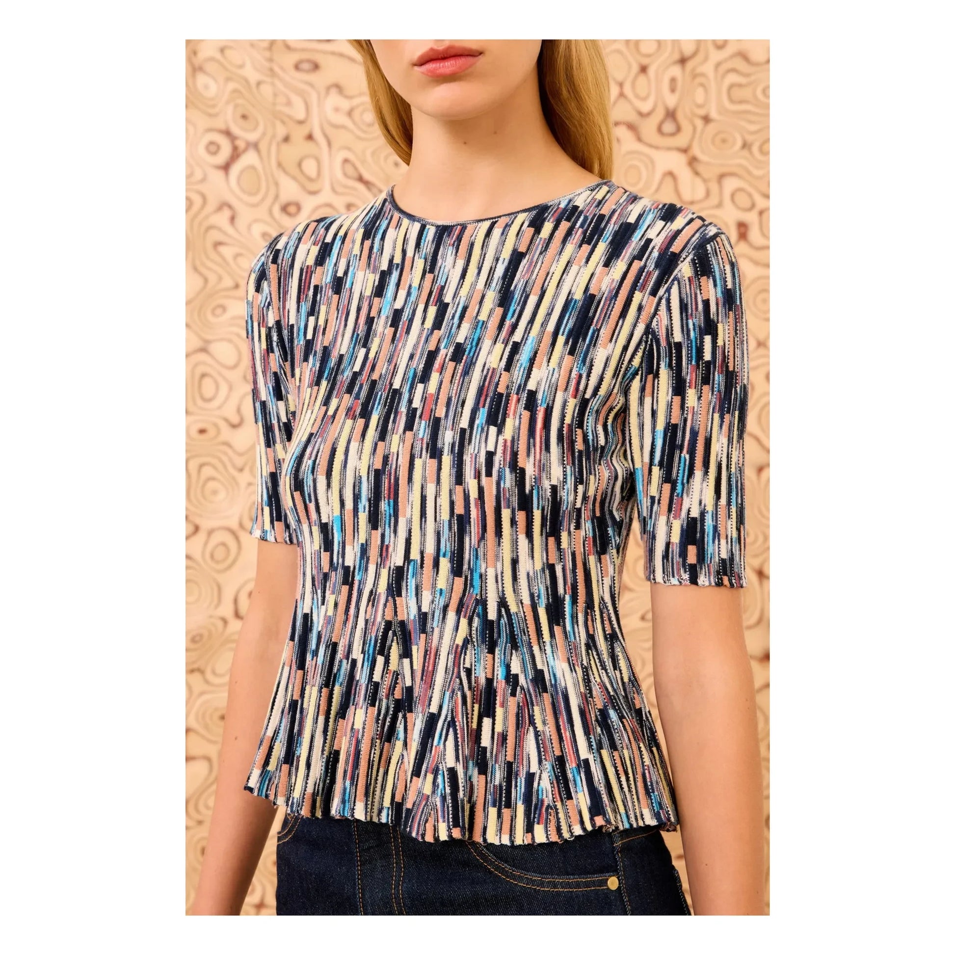 Ulla Johnson - Samira knit T-shirt | Blue