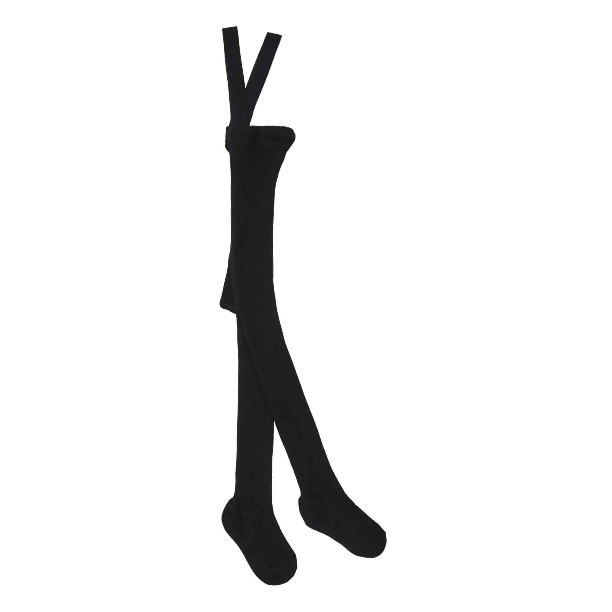 Silly Silas - Organic Cotton Suspender Tights | Black