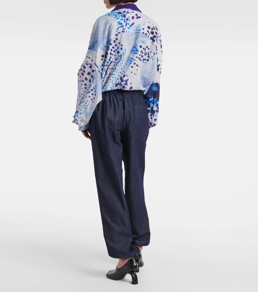 Dries Van Noten - Denim straight pants