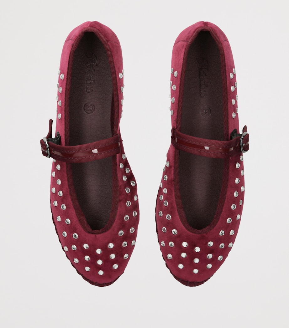 Velvet Mae Ballet Flats WINE