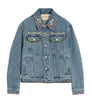 Valentino Blue Embellished Denim Jacket