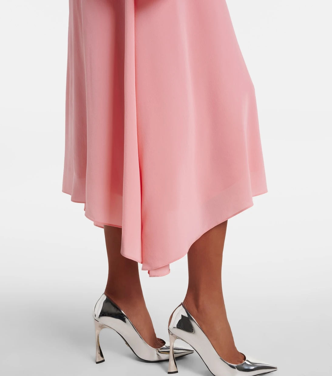 Stella McCartney - Tie-neck silk midi dress