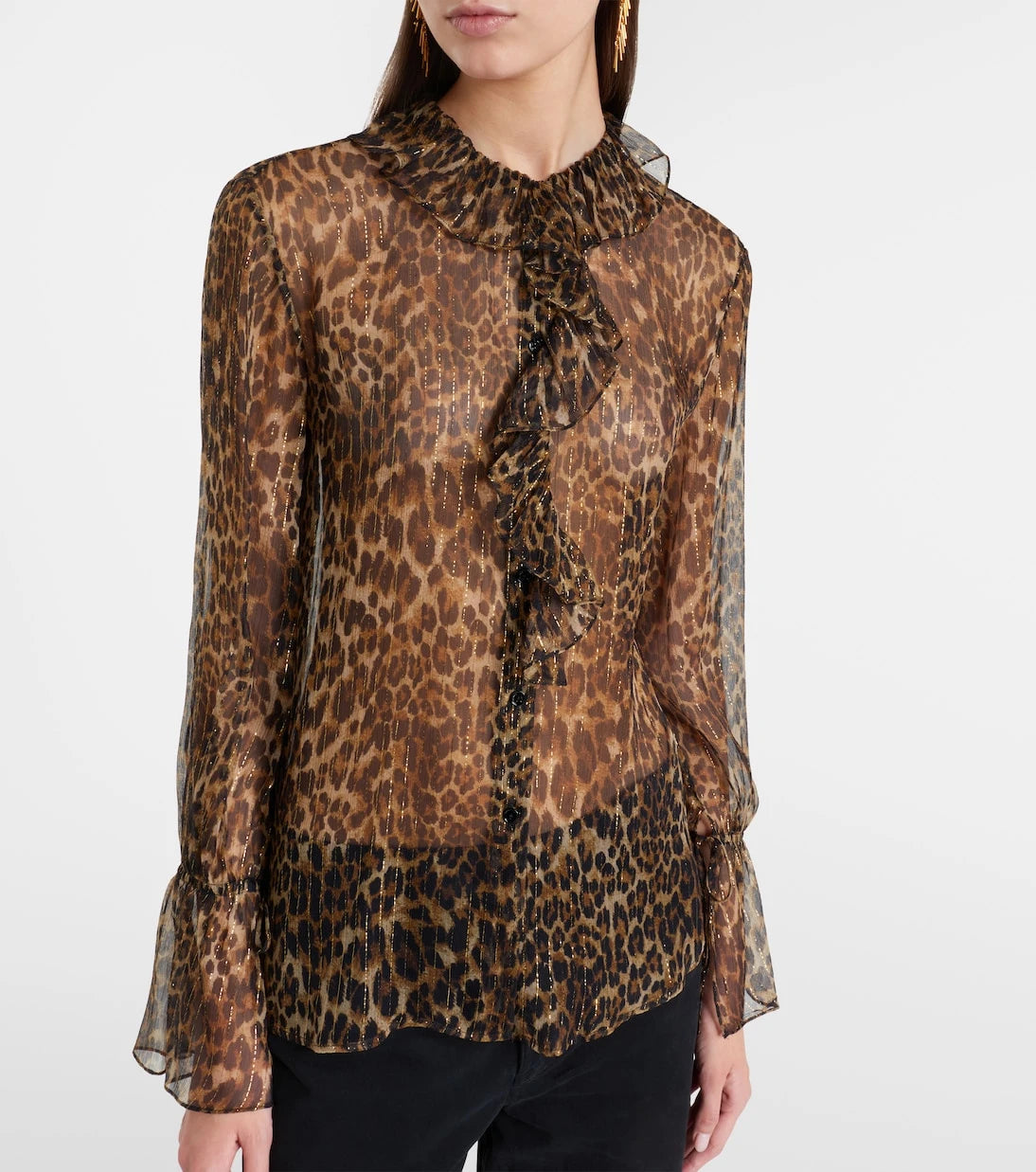 Nili Lotan - Cecily leopard-print silk-blend blouse