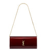Saint Laurent Red Kate Patent Chain Wallet