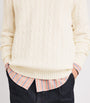 Polo Ralph Lauren Beige Cashmere Cable-Knit Sweater