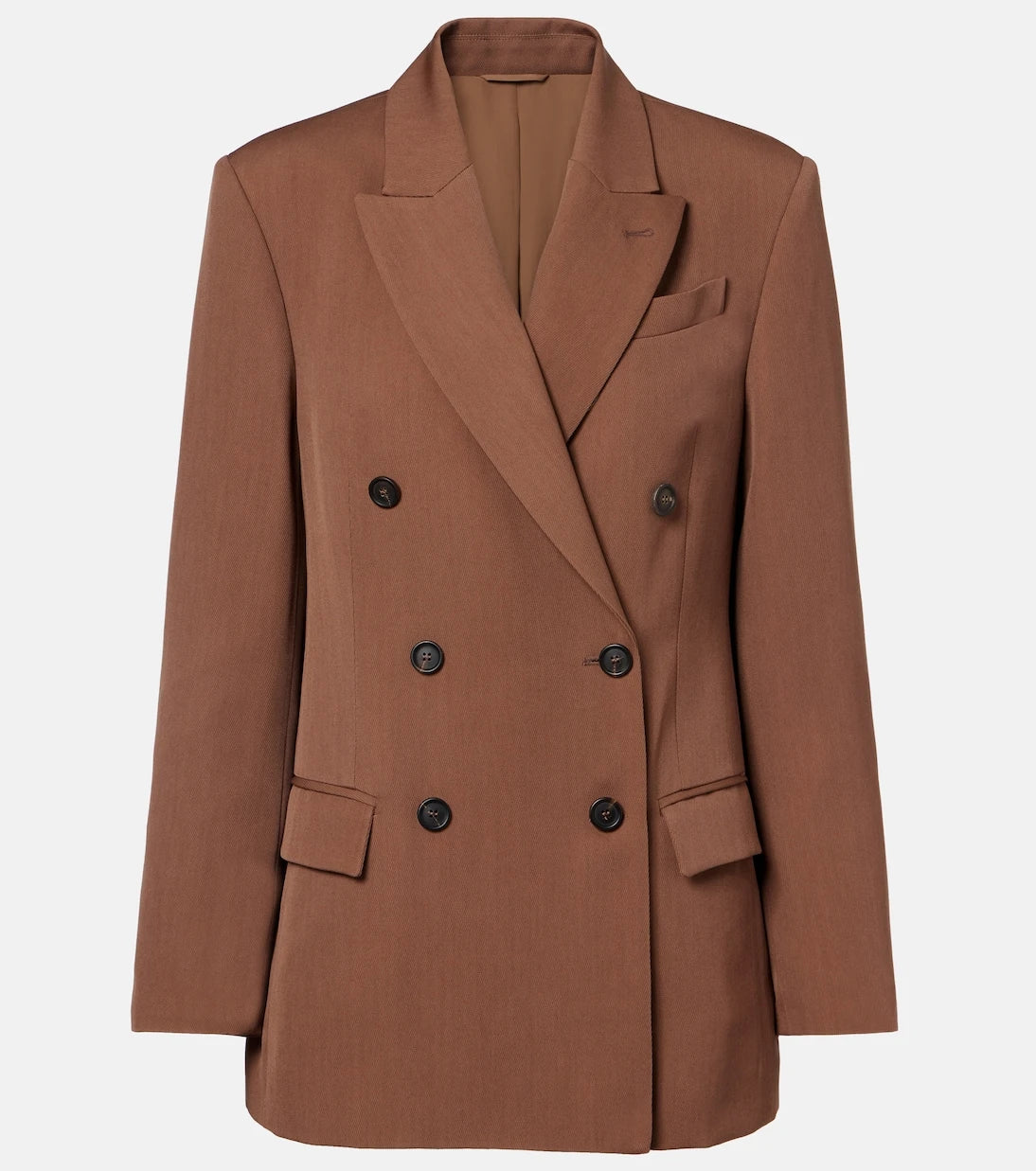 Brunello Cucinelli - Double-breasted wool-blend blazer