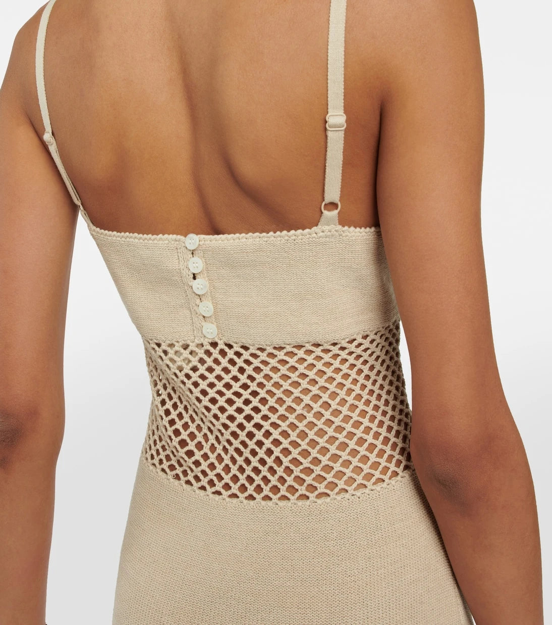 Staud - Knitted cotton-blend maxi dress