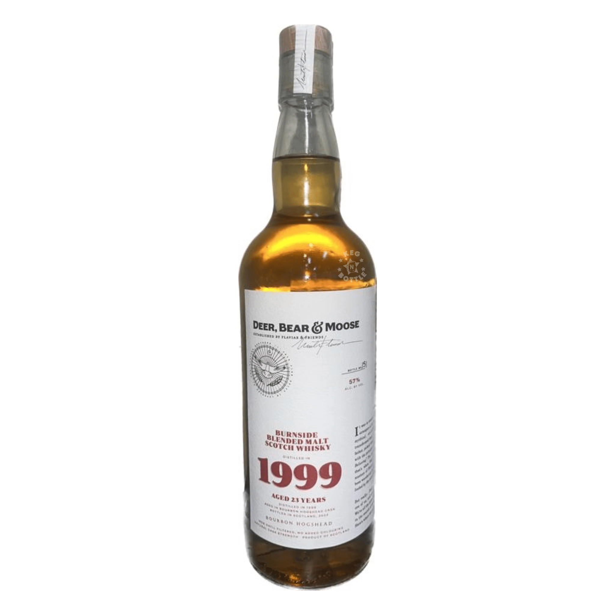 Deer, Bear, & Moose 1999 23 Year Bursinde Blended Scotch Whisky (750 ml)