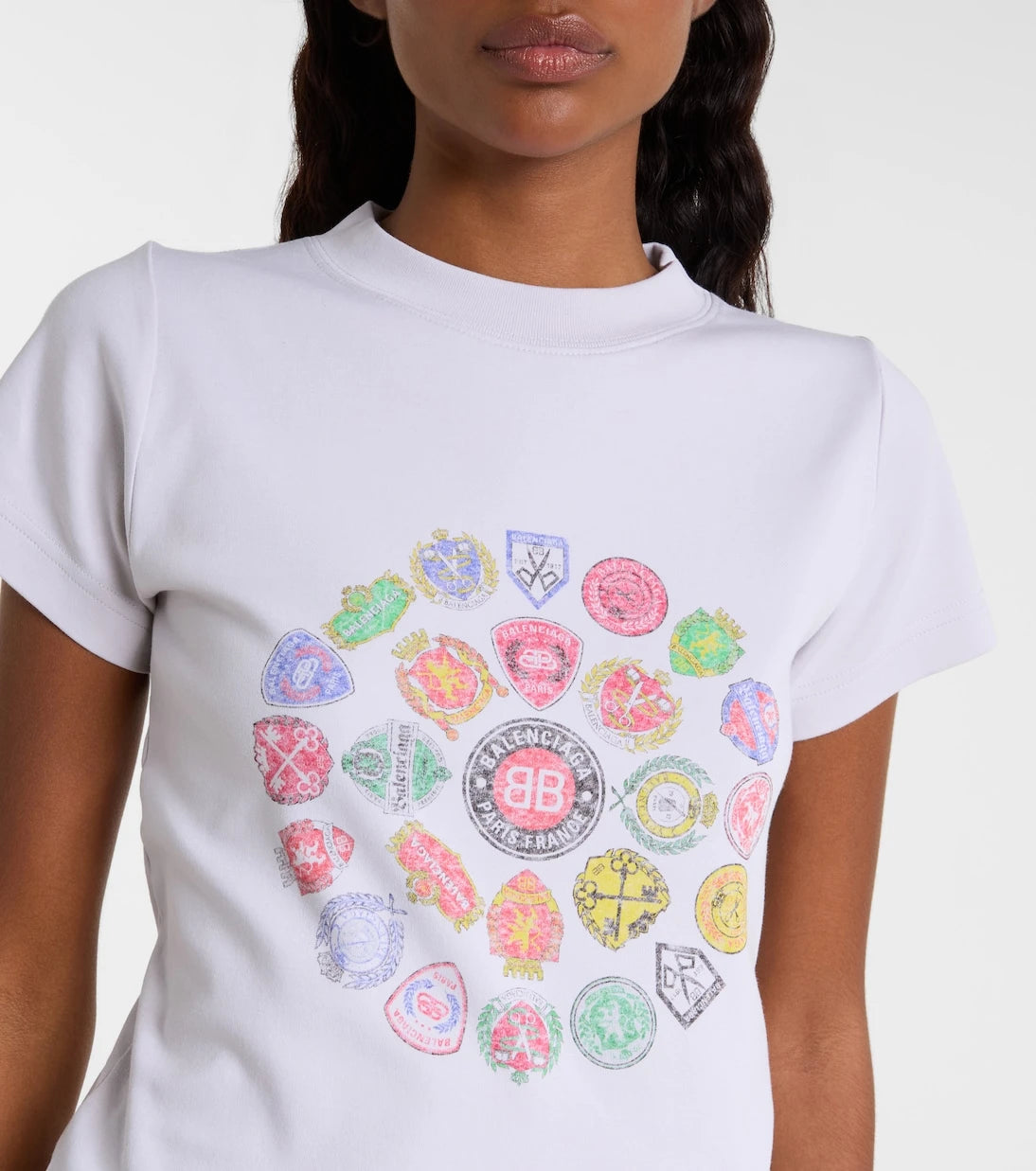 Balenciaga - Printed cotton jersey T-shirt