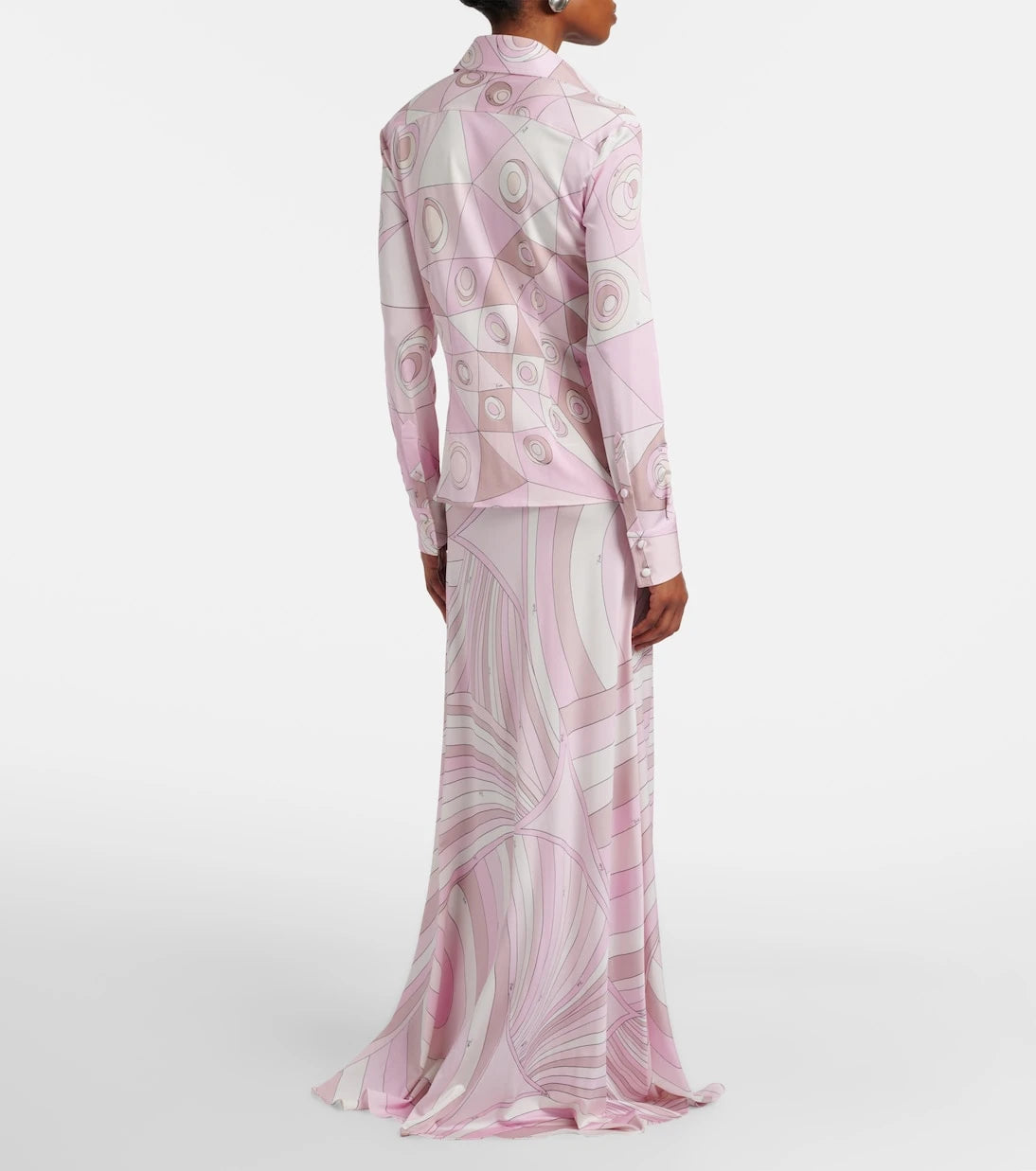 Pucci - Iride satin jersey maxi skirt