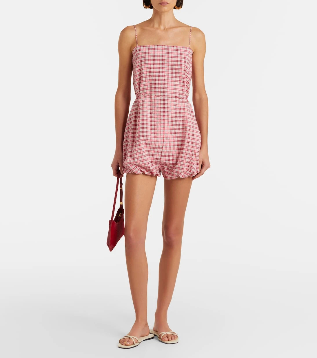 Faithfull - Riatto checked cotton romper