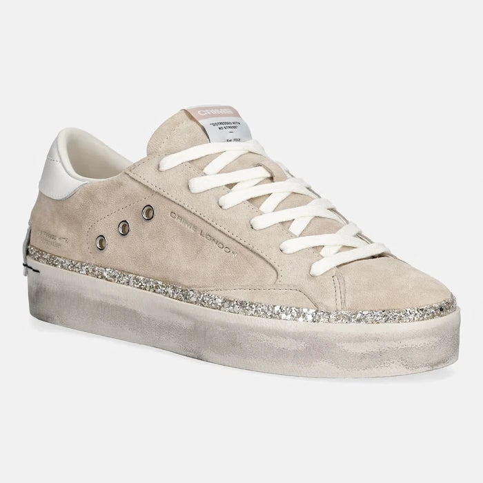 Crime London DISTRESSED PLATFORM маратонки дамски от кожа