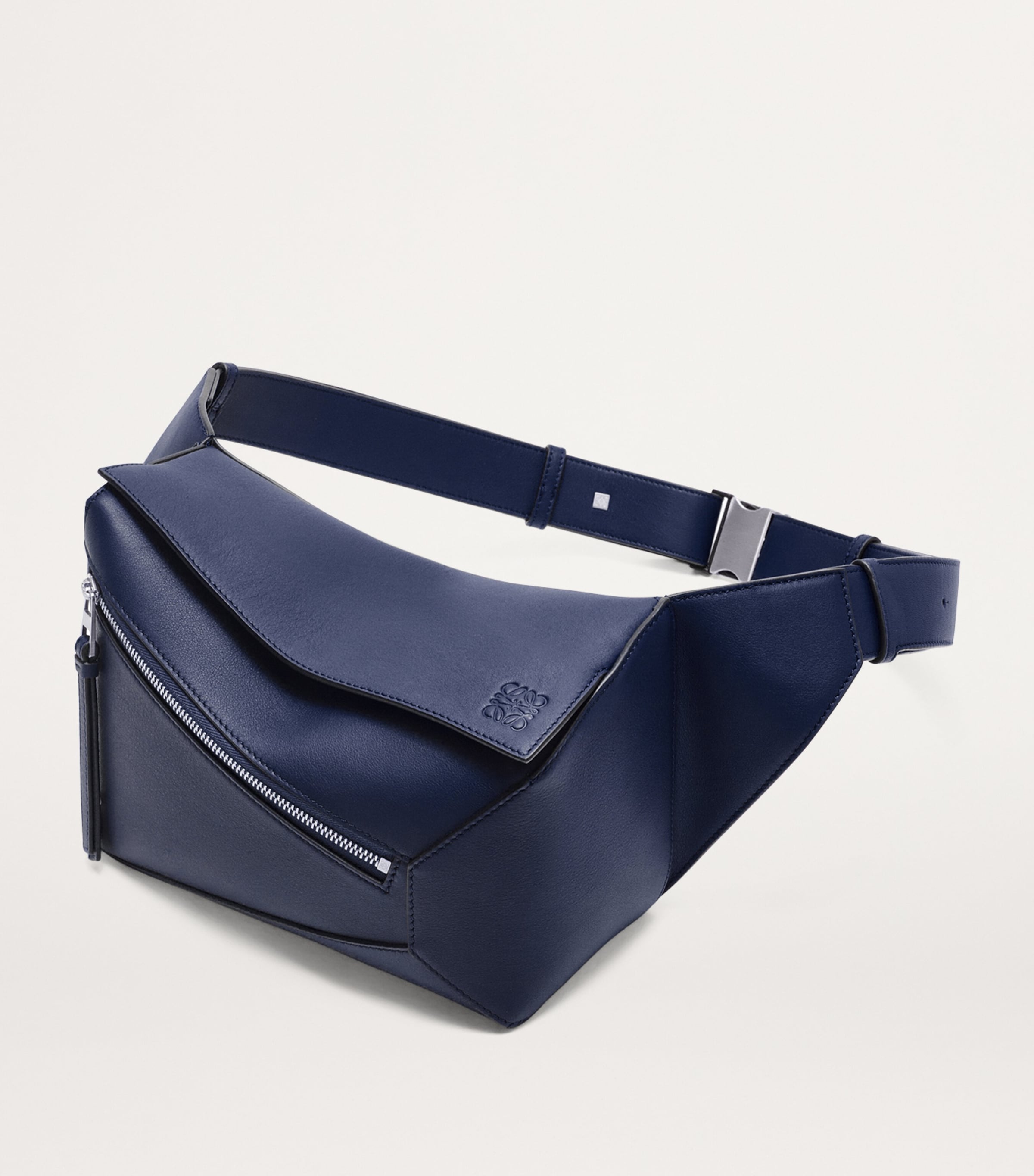 Small Leather Puzzle Edge Belt Bag