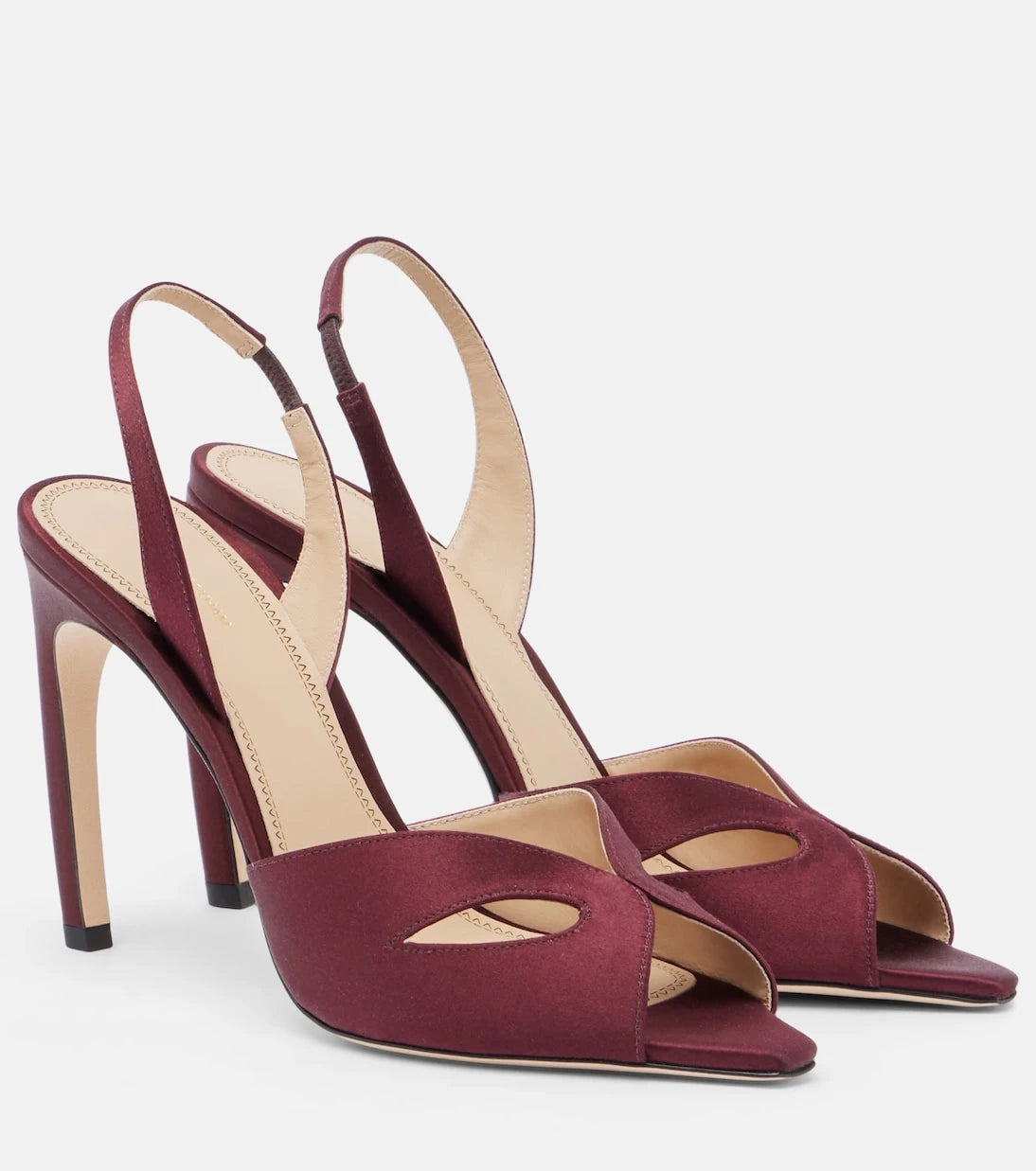 Victoria Beckham - Harlow satin slingback sandals