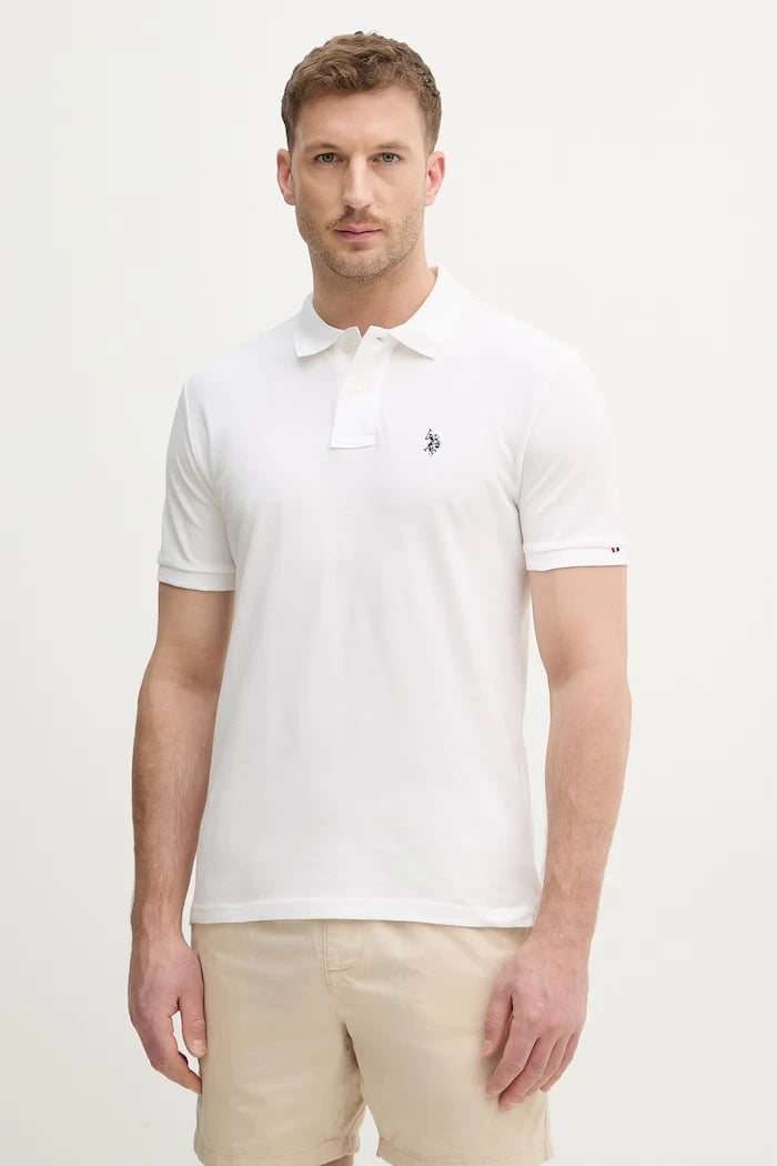 U.S. Polo Assn. Erkek Pamuklu Polo Tişört DHM PIQUE