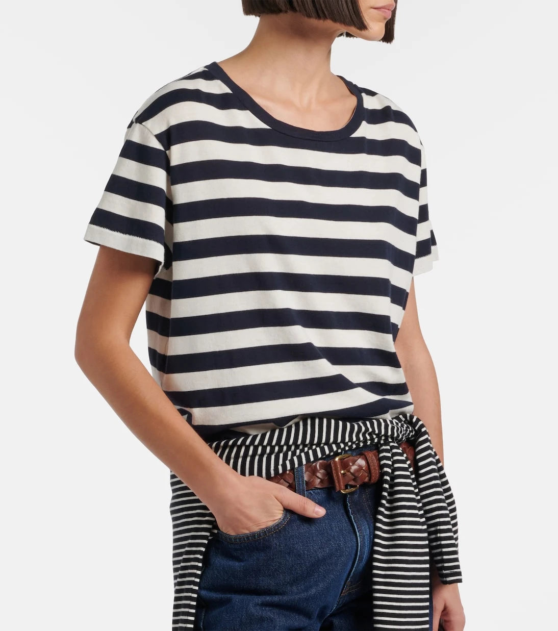 Nili Lotan - Brady striped cotton T-shirt