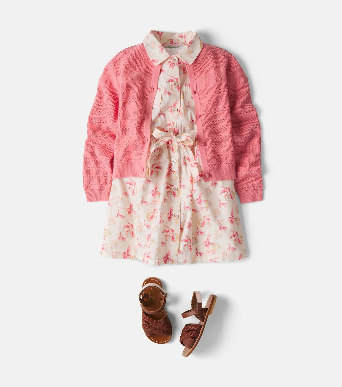 Bonpoint - Mia embroidered wool and cotton cardigan