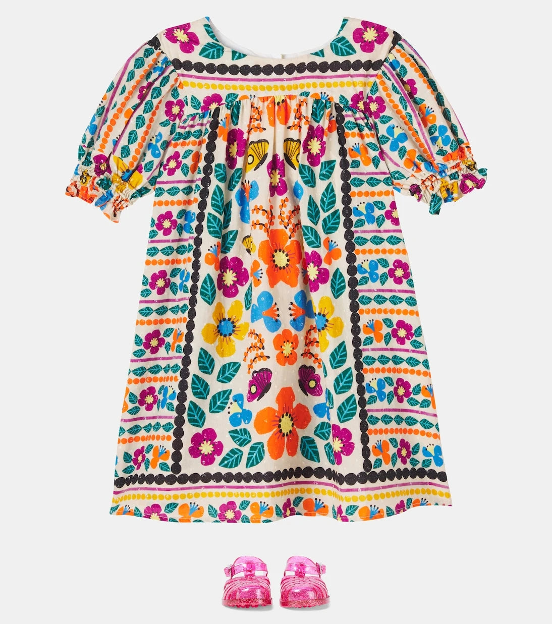 Fábula - Lenço Florada printed cotton dress
