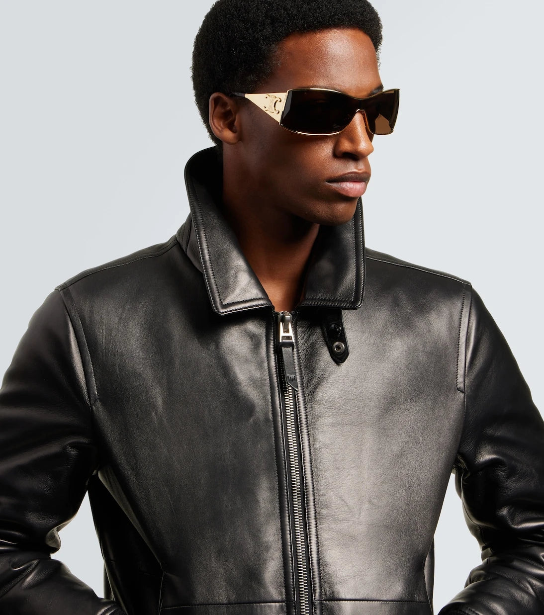 Celine Eyewear - Triomphe Metal Racer rectangular sunglasses