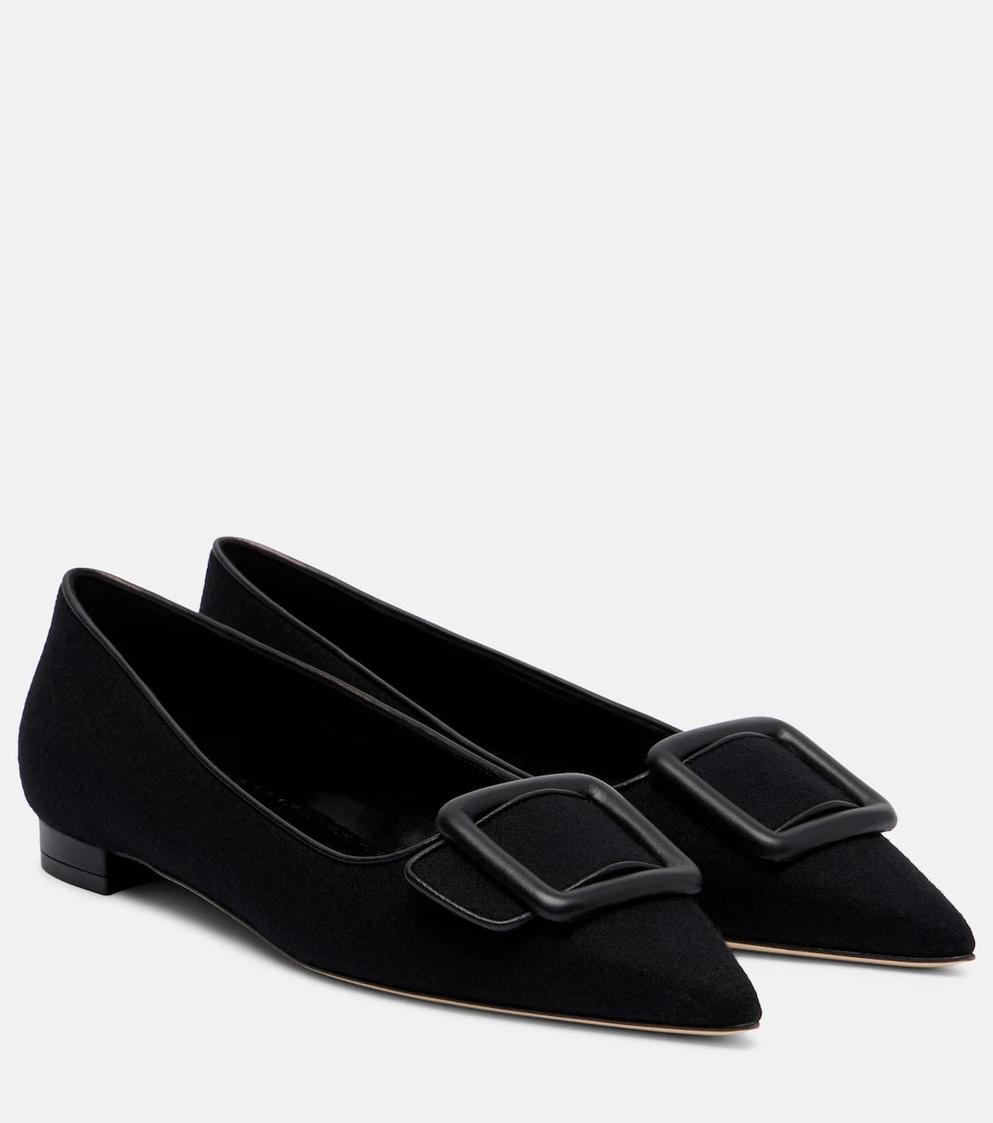 Manolo Blahnik - Maysale buckled ballet flats