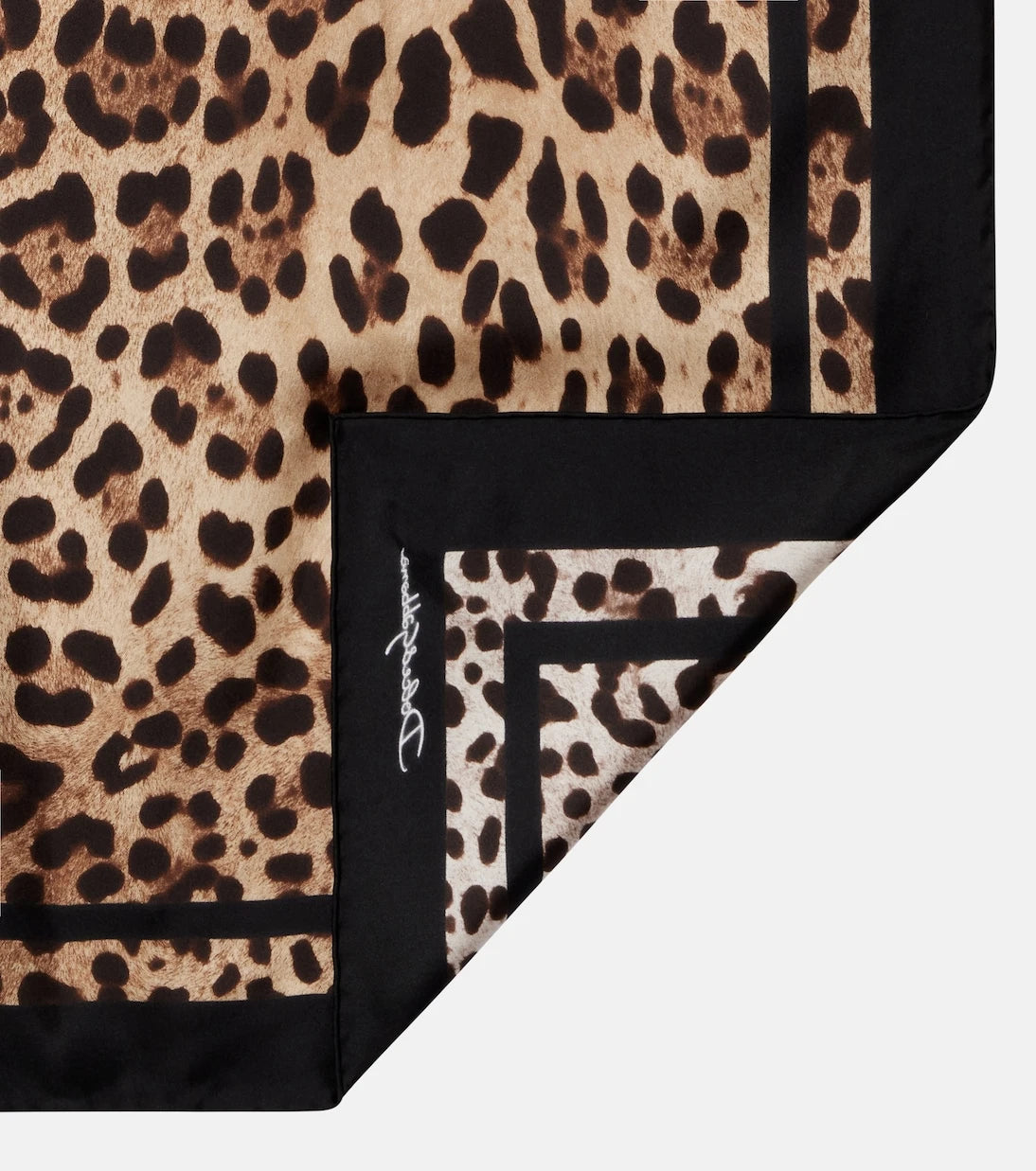 Dolce&Gabbana - Leopard-print silk scarf