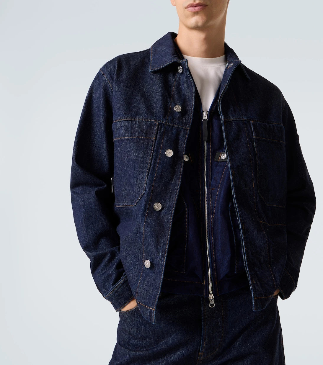 Stone Island - Compass denim overshirt