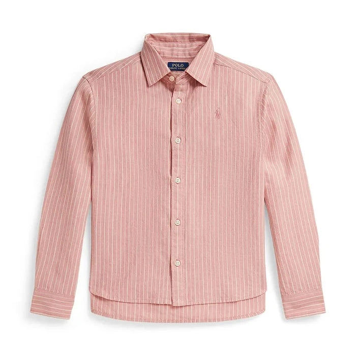 Детска риза с лен Polo Ralph Lauren