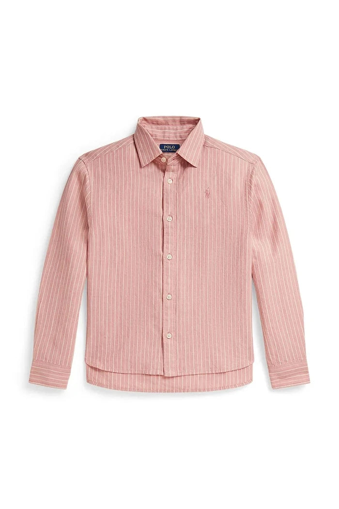 Детска риза с лен Polo Ralph Lauren
