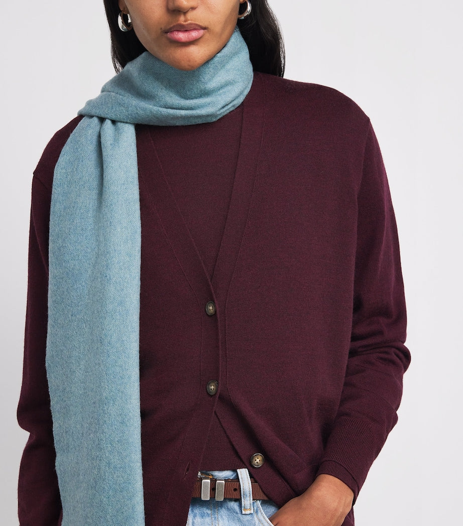 Polo Ralph Lauren Burgundy Merino Wool V-Neck Cardigan