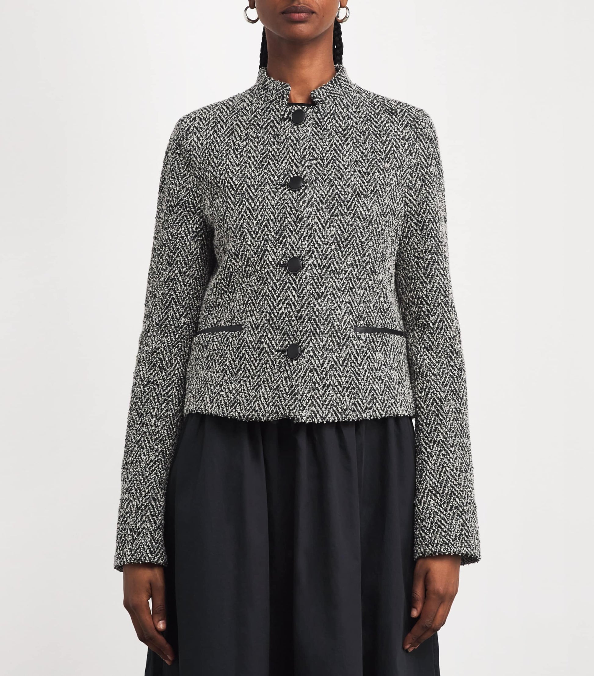Max Mara Black Tweed Jacket