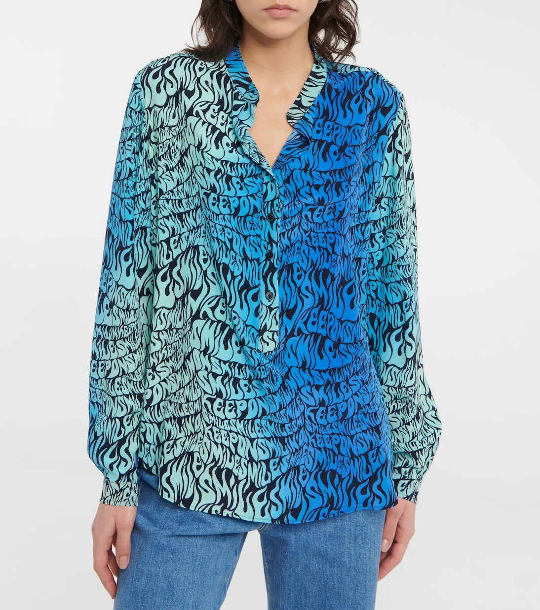 Stella McCartney - Printed silk blouse