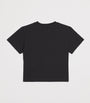 Cotton Rubber-Logo T-Shirt (2-14 Years) BLACK