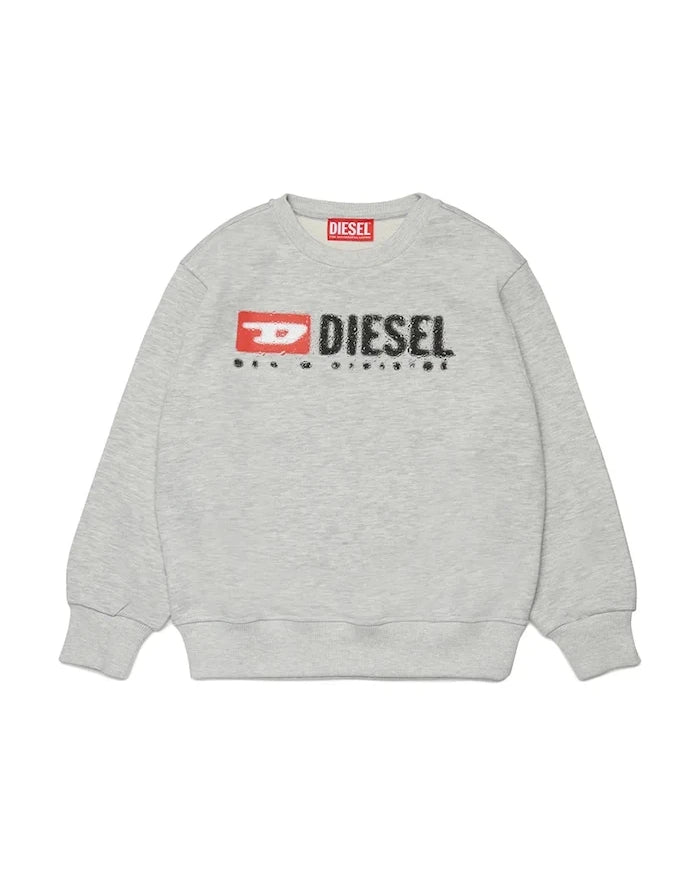 Diesel SDROPS OVER SWEAT-SHIRT Çocuk Pamuklu Sweatshirt