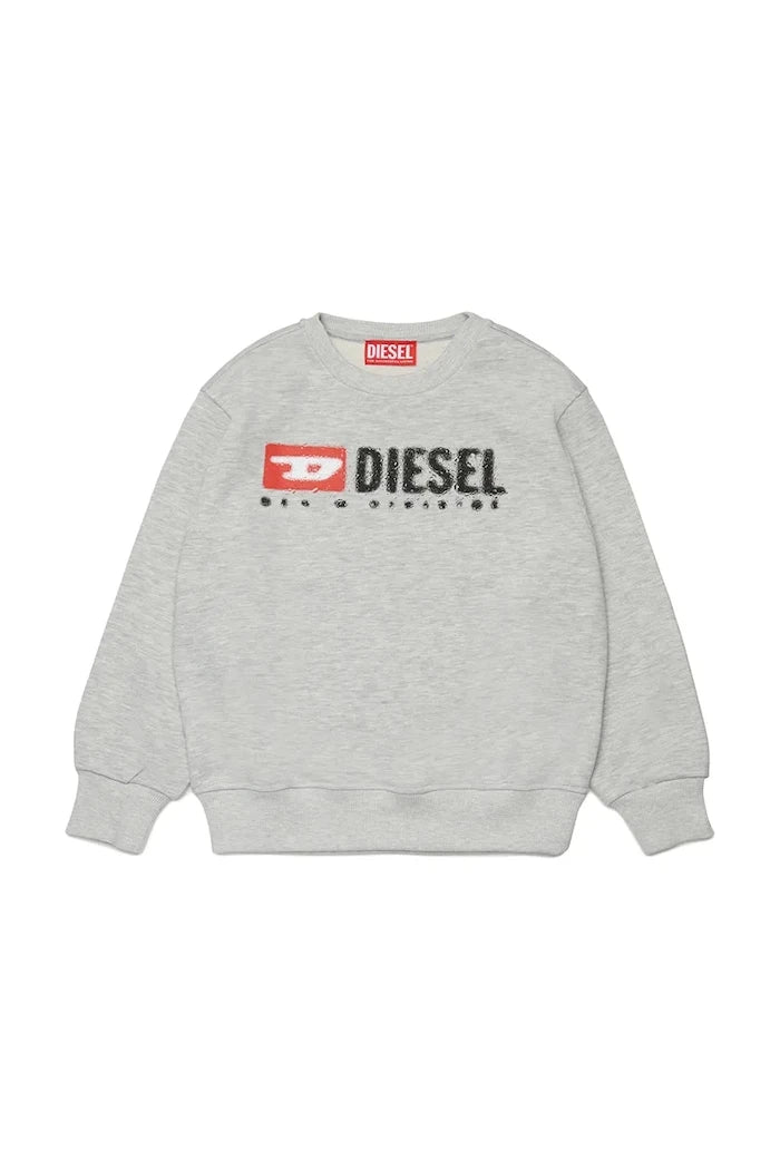 Diesel SDROPS OVER SWEAT-SHIRT Çocuk Pamuklu Sweatshirt