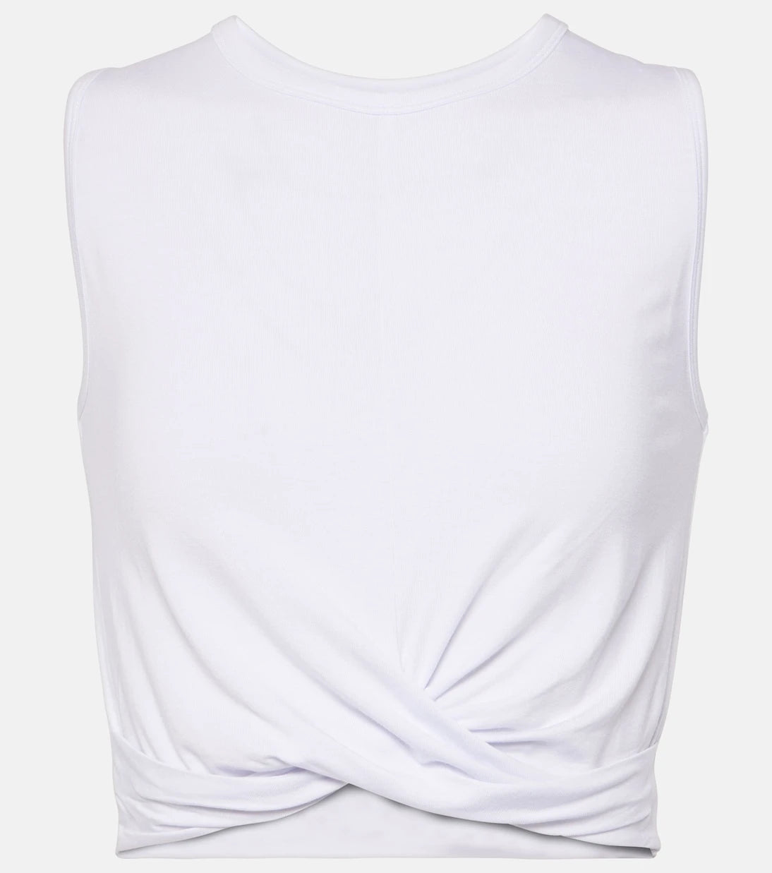 Alo Yoga - Cover draped jersey crop top
