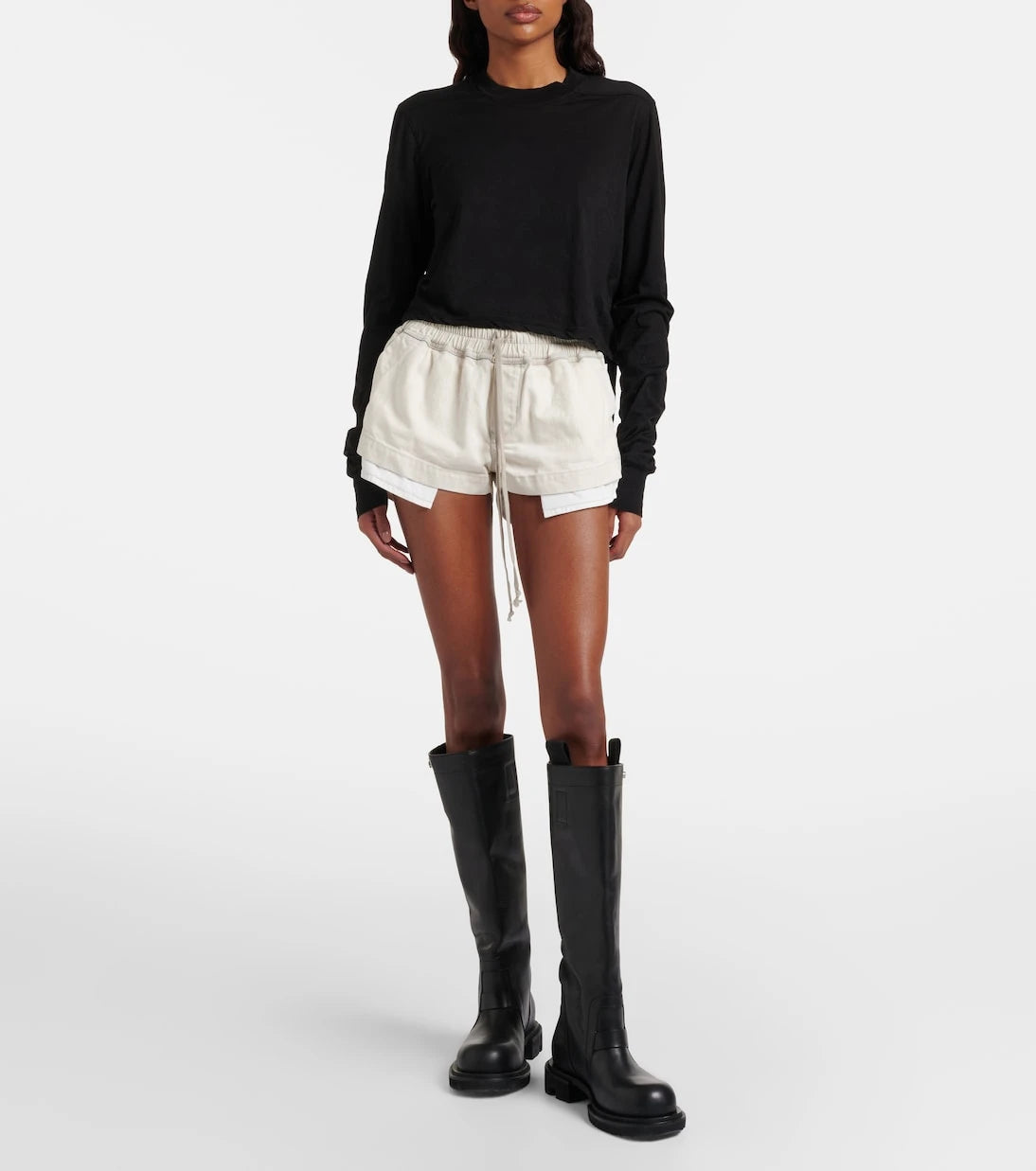 Rick Owens - Cotton jersey shorts
