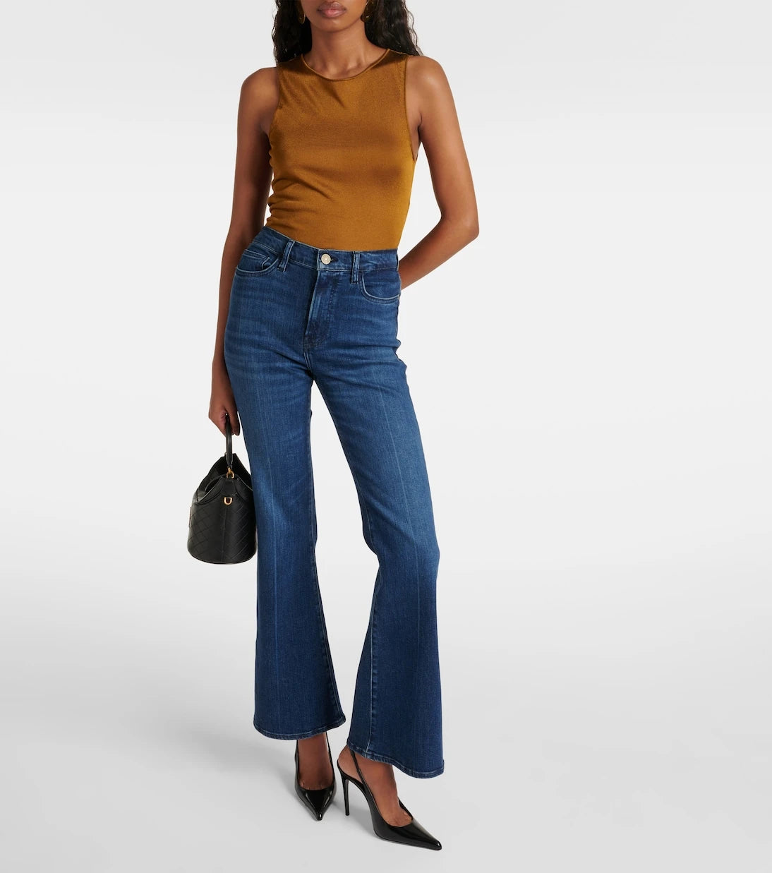 Frame - Le Easy Flare high-rise flared jeans