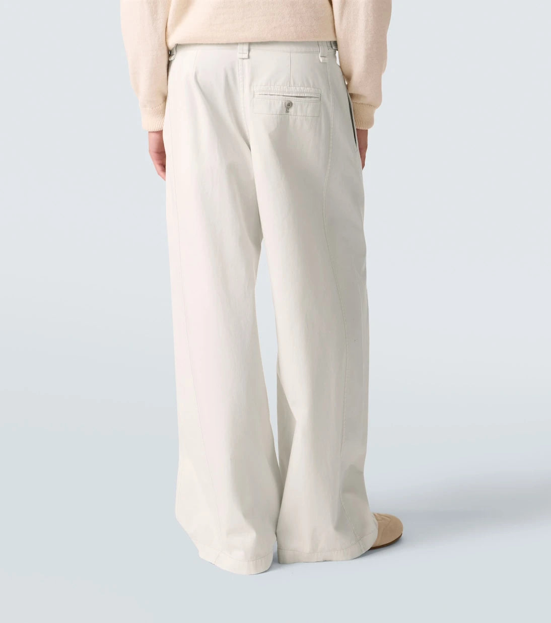 Lemaire - Cotton twill wide-leg pants