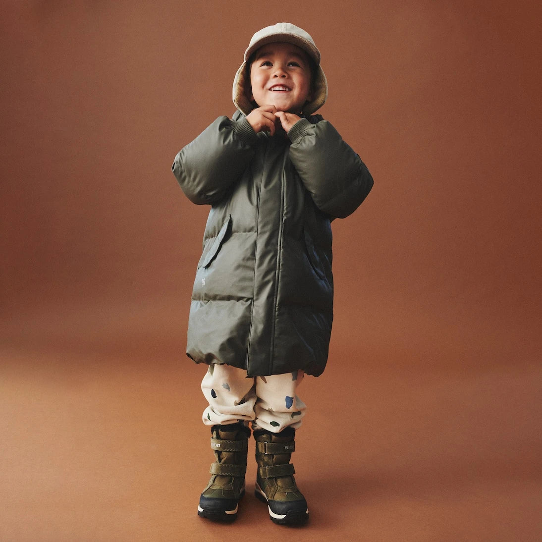 Wheat - Quilted puffer coat