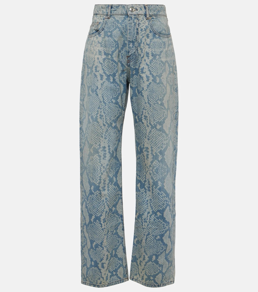 Sportmax - Diego snake-print straight jeans