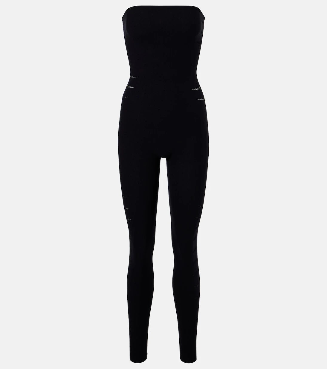 Wolford - Slash cutout strapless jersey catsuit