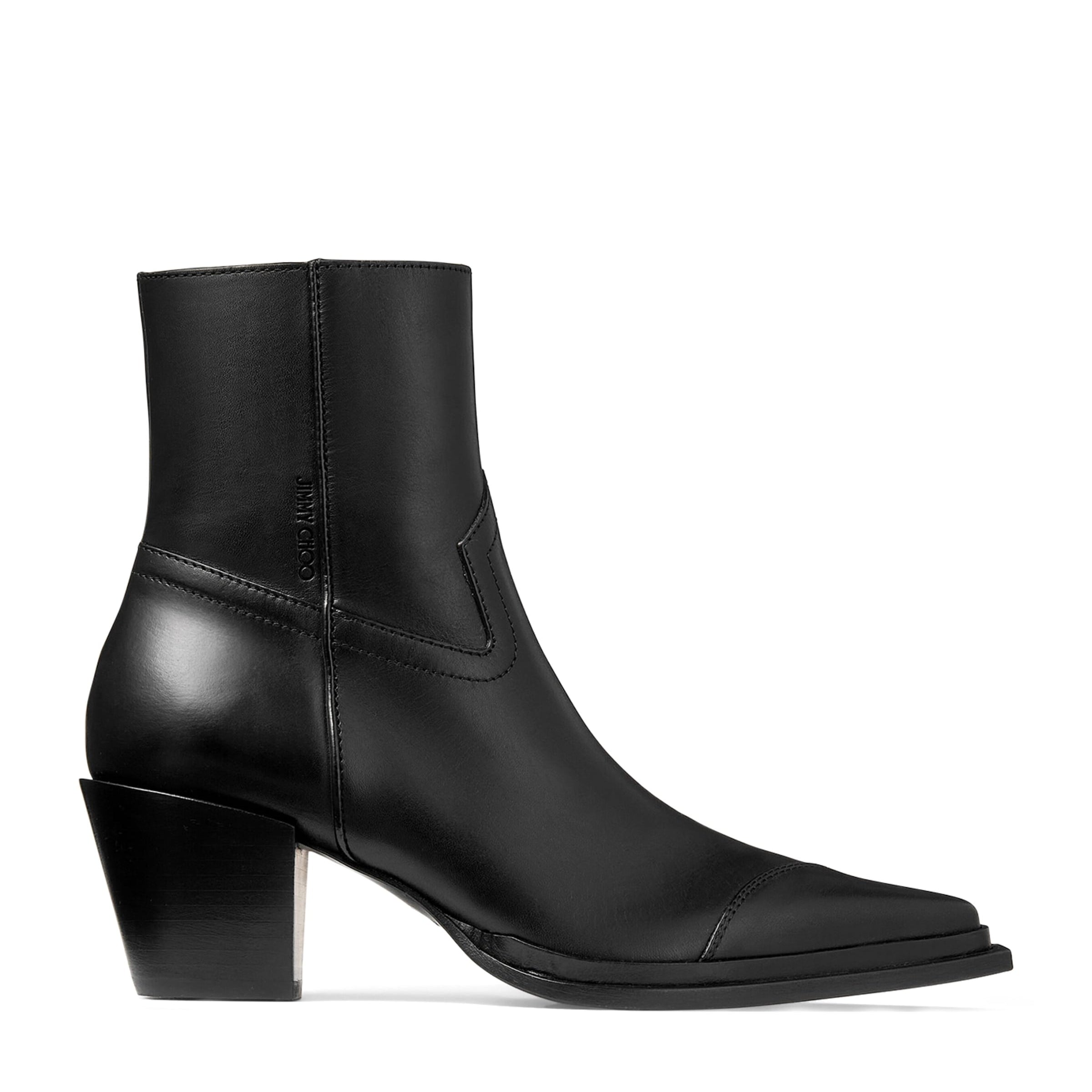 Black Cece 60 Leather Ankle Boots